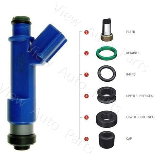 1000 sets Fuel Injector Repair Kits micro Filters rubber orings seal For OEM 23250-21040 06-14 Toyota Yaris 1.5L VD-RK-0208