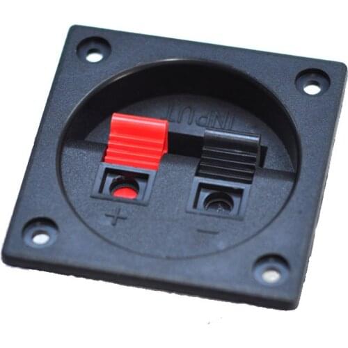 2pcs/lot Red and black two speakers box junction box two sound plastic wiring box terminal