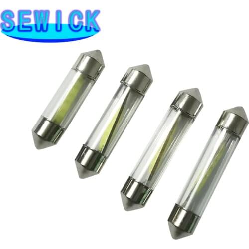 500Pcs Festoon LED COB Signal Bulb SMD 31mm 36mm 39mm 41mm LED Car Interior Reading Light 12V White Reverse License Plate Lamp