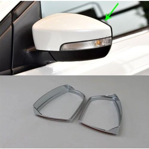 Car Accessories Exterior Decoration ABS Chrome Rearview Mirrors Eyebrow Shield Decoration For Ford Kuga/Escape 2017 Car-styling