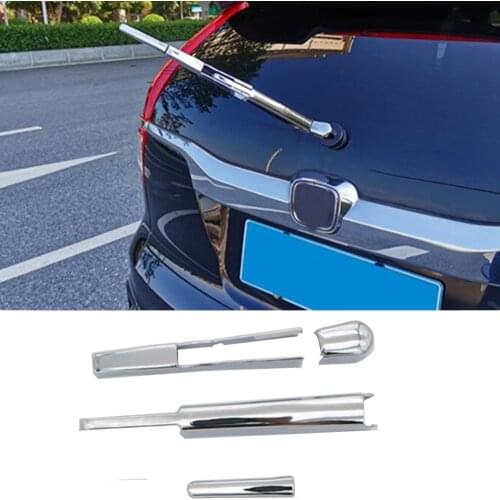 For Honda CRV CR-V 2012 2013 2014 2015 2016 Car Windscreen Trim ABS Chrome Rear Glass Wiper Nozzle Cover Tail Window Frame