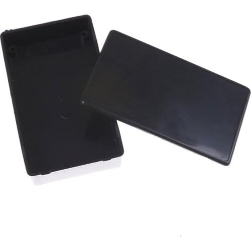 Black 1Pcs DIY Plastic Electronic Project Box Enclosure Instrument Case Hole Hold Circuit Board Inlay 100x60x25mm