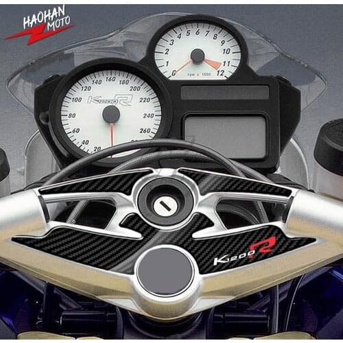 For BMW K1200R Sport Version UP To 2010 3D Carbon-look Upper Triple Yoke Defender