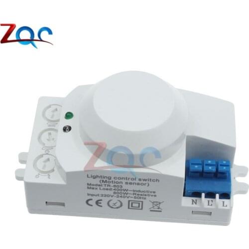 Etouch AC220-240V 5.8GHz 360 Degree Time Setting Microwave Sensor Radar Body Sensor Motion HF Detector Light Switch