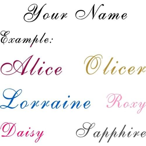 Custom Text Decal YOUR NAME Car/Door Boys Girls Children Nursery Home Wall Vinyl Sticker Laptop Bedroom Stickers