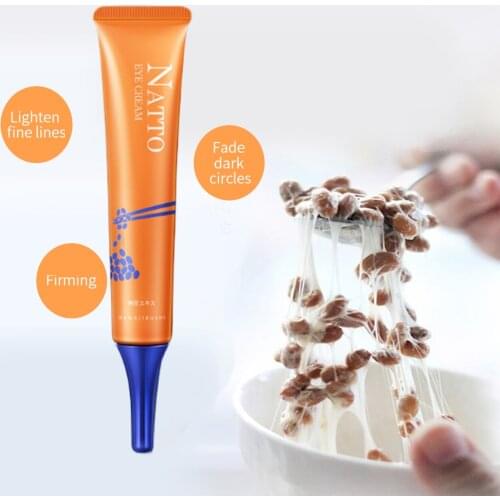 HANAJIRUSHI Japan Natto Eye Cream Natto Essence Hydrating Anti-Wrinkle Remove Dark Circles 30g