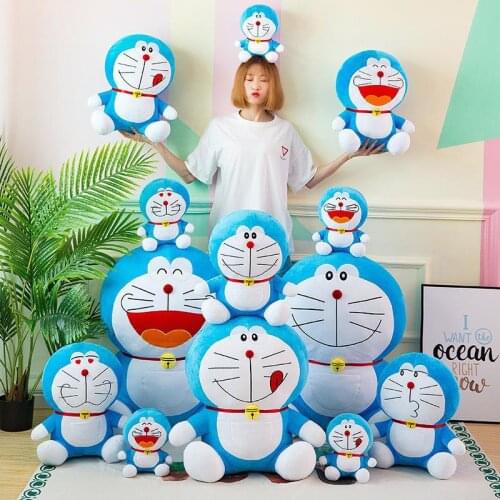 25/35/50cm Kawaii Doraemon Plush Toy Soft Cushion Pillow Animation Peripherals Doll Cat Cartoons Anime Manga Stuffed Plush Toys