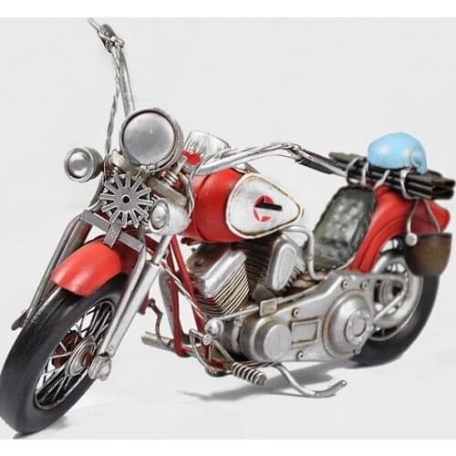 Retro motorcycle model metal ornaments metal crafts ornaments home pendulum variety of optional gift