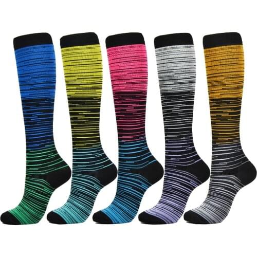 Compression Socks Running Marathon Sports Men Socks Nylon Leg Support Outdoor Stockings For Medical Edema Varicose Veins Socks