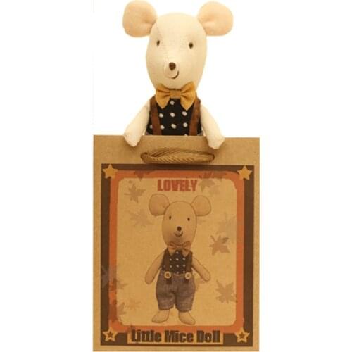 Mouse plush 15cm little girl love doll cute stuffed animals plush doll Christmas gift mini love doll little mouse