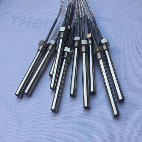 Dia.10x70mm 110v 150w immersion cartridge heating element with 300mm wire length