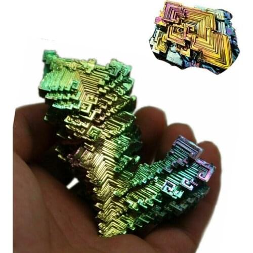 Natural Metal Quartz Bismuth ore Quartz Gemstone Reiki Healing Stone Home Decoration Raw Crystals