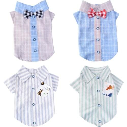 Pet Dog Clothes Cute Shirt for Small Dogs Spring T Shirt Coat Jacket Cats Clothes Puppy Outfit for Chihuahua Dog Supplier 50