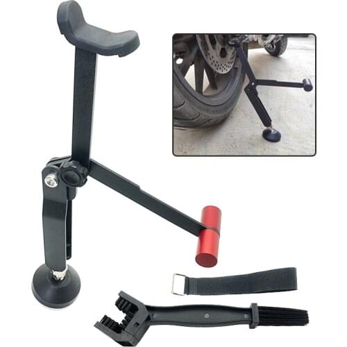 2021New Outdoor Portable Motor Support Frame Device Foldable Universal Motorcycle Wheel Lifter Motorbike Repair Maintenance Tool
