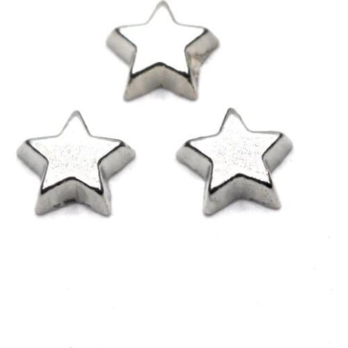 Wholesale 10pcs/lot star floating charms Gold silver Alloy charms living glass memory lockets DIY jewelry