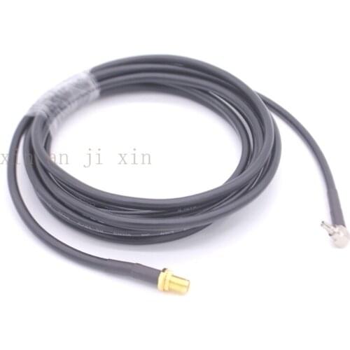 RG58 cable 3G 4G antenna extension cord cable assembly SMA female Jack to CRC9 right angle connector RG58 cable 3m free shipping