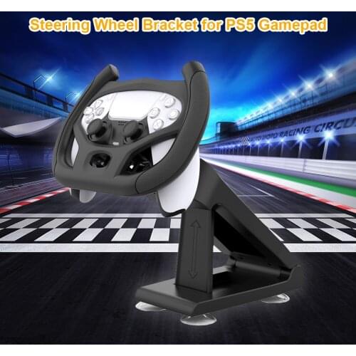 Gaming Steering Wheel with Bracket for Playstation 5 PS5 Car Racing Games Handle Electronic Machine Accessories