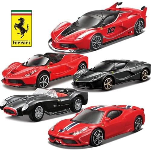 Bburago 1:43 Ferrari 458Ltalia 488Pista 512TR 250GTO alloy super toy car model For with Die-cast mini collection