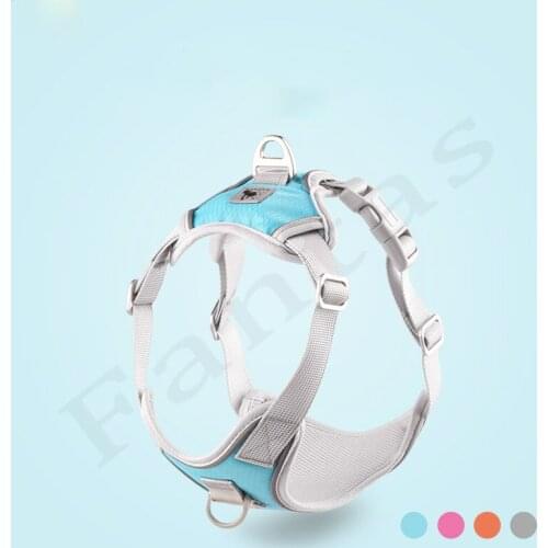 New Pet Chest Strap Reflective Dog Harness For Small Medium Dog Harness Vest Type Quick Release Breathable Dog Supplies