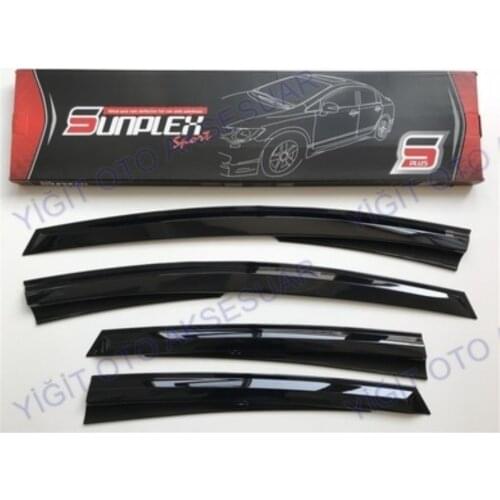 For FORD FIESTA Rain Wind Deflector 2009-2018 Sunshade Curtains Car Windshield Auto Accessory Universal Spilitter Mud Flaps