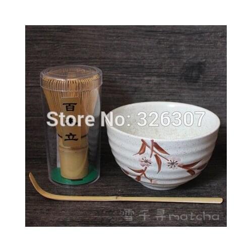 Japan handmade batidor matcha kit maccha whisk bowl tea set Scoop Japanese green tea oriental cherry sakura ceremony chasen