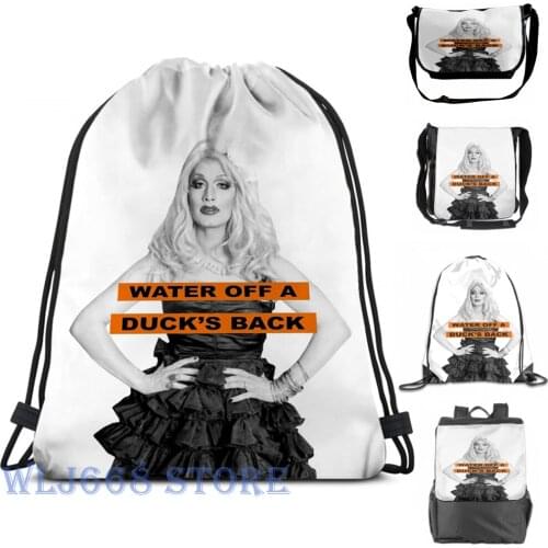 Funny graphic print shoulder Bags women Jinkx Monsoon - Water Off A Ducks Back Single shoulder backpack travel for men Gym Bag