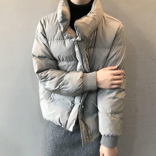 2020 Winter Jacket Clothes Women Streetwear Korean Style 3 Colors Puffer Coat Chaquetas Femme Parkas Warm Autumn Beige Clothing