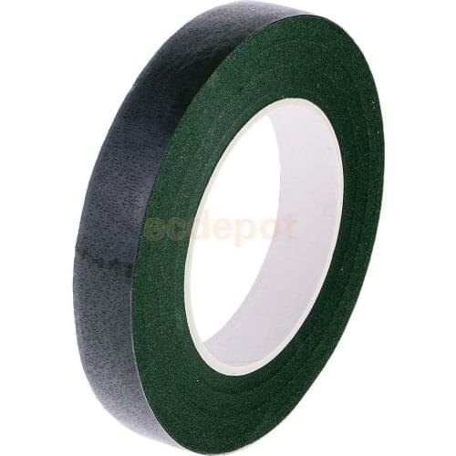 30yd Dark Green Floral Stem Wrap Tape Adhesive Bouquet Corsage Flower Craft