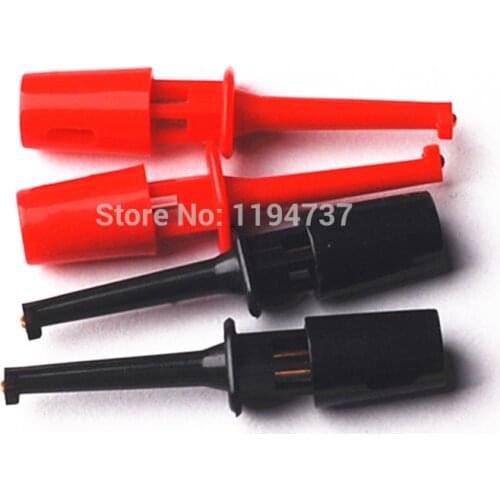 5pair=10pcs New Multimeter Lead Wire Kit Test Hook Clip Grabbers Test Probe SMT/SMD IC D20 Cable Welding