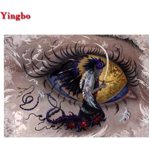Needlework Diy Diamond Painting Cross Stitch Japanes Samurai Full Drill Square/Round Diamond Embroidery Eye Mosaic Pictures