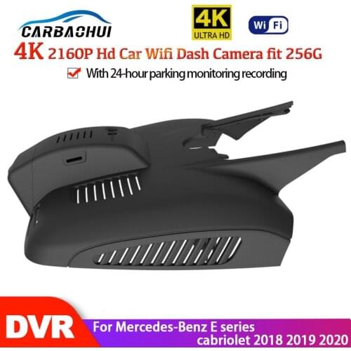 4K Car Driving Recorder DVR Wifi Video Recorder Dash Cam Camera Full hd 2160P For Mercedes-Benz E series cabriolet 2018 To 2020