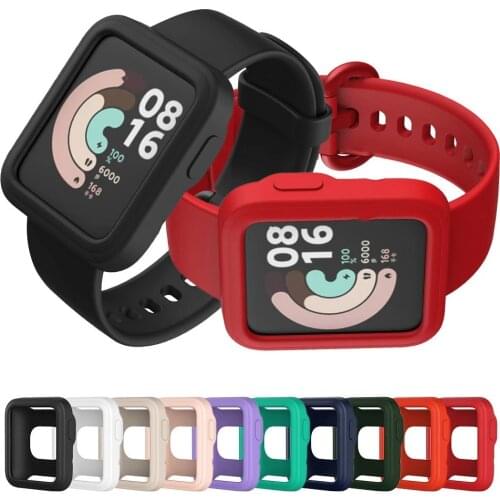 Case For Xiaomi Mi Watch Lite Protective Bumper Cover Redmi Smart Watch Soft TPU Frame Shell for Mi Watch Lite Band Cases
