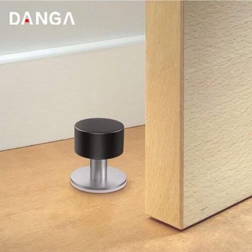 Door Stops Hardware Door Touch 304 Stainless Steel Windproof Door Bump Home Fixed Buffer Rubber Door Hits and Blocks Door Top