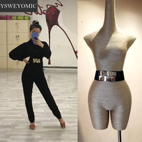 Elastic bandage waistband of Latin dance costume All-match modern dance retro fashion waist decoration wide belt
