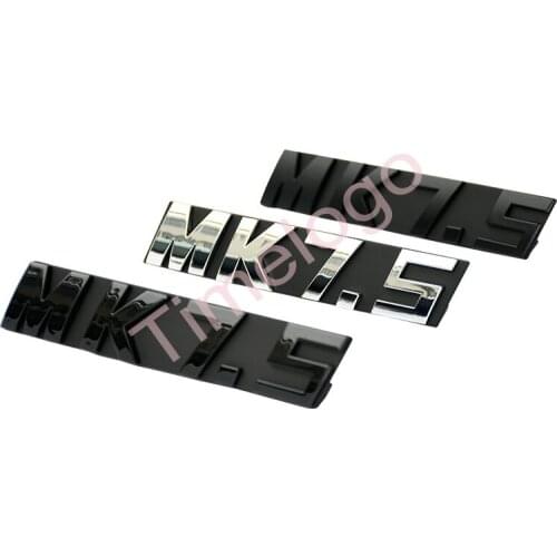 Emblem for VW GOLF 6 7 MK6 MK7 MK7.5 Trim Logo Sticker for Volkswagen GTI GTD Matte Glossy Black Chrome Car Styling Front Grille