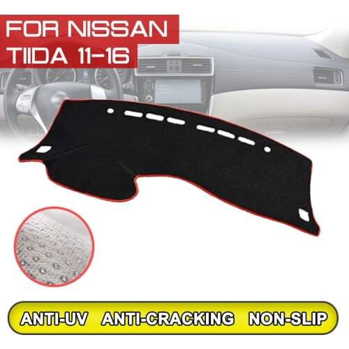 For Nissan Tiida 2011 2012 2013 2014 2015 2016 Car Dashboard Mat Anti-dirty Non-slip Dash Cover Mat UV Protection Shade