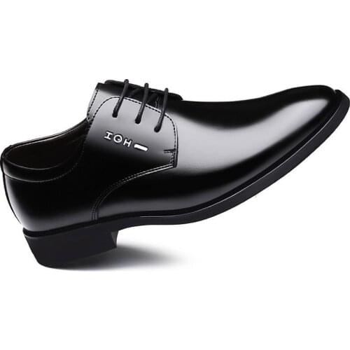 Mazefeng Classic Business Men Dress Shoes Fashion Elegant Formal Wedding Shoes Men Slip on Office Oxford Shoes for Men 2020 New