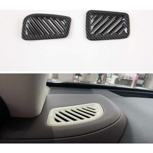 New Car Trim For Toyota Highlander 2022 LHD Dashboard Air Vent Cover Styling Auto Moldings 2pcs