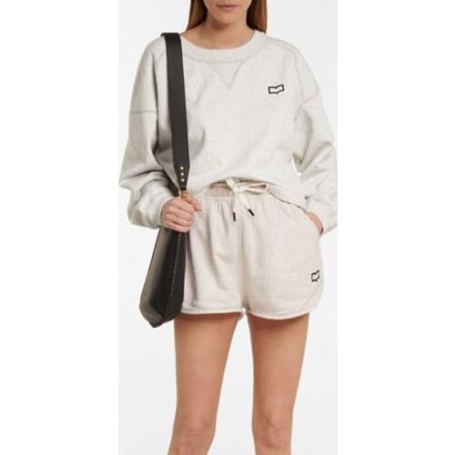 Solid Color Slim Fashion Loose Flocking Women Spring Autumn New Cotton Pullovers Female High Street Sweatshirt Ladies Top ML088