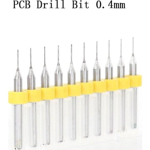PCB Drill Tool 3.175 * 0.4mm 10PCS CNC Drilling Machine Machine Tool, Carbide Drill CNC Router Tool Milling CNC