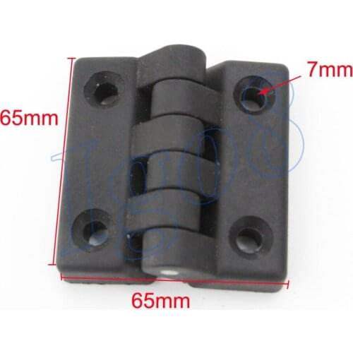 65mm Plastic Black Butt Hinges Cabinet Door Bearing Hinge 4pcs