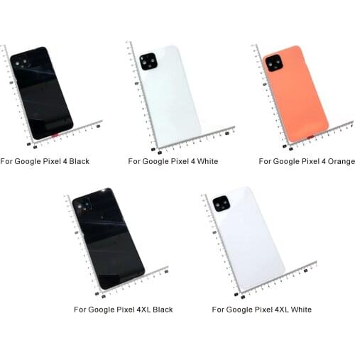 Full New For HTC Pixel 4 XL Back Battery Cover Rear Door Housing Case Replacement Google Pixel 4 Battery cover With Lens