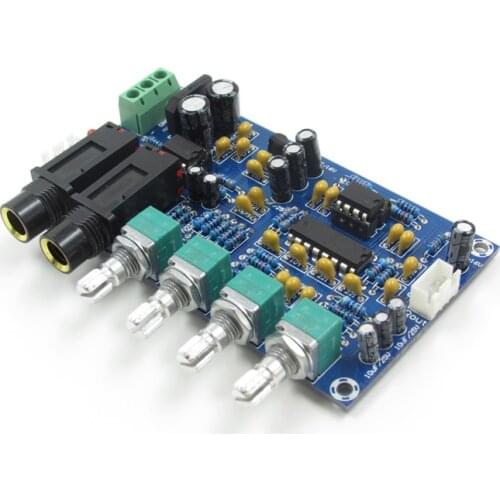 PT2399 Two-way microphone Karaoke machine Preamplifier dual NE5532 echo KTV reverbration Karaoke Amplifier board