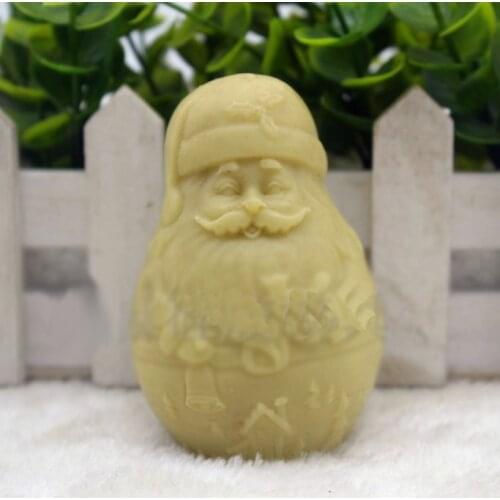 Santa Claus 3 Christmas Silicone molds soap mold silicone soap molds Christma silica gel die Aroma stone moulds candle mould