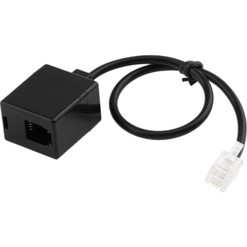 RJ9 4P4C Male to Double Female Port Connector Headset Adapter Extension Cable Phone Adapter Cable Phone Extension Cord