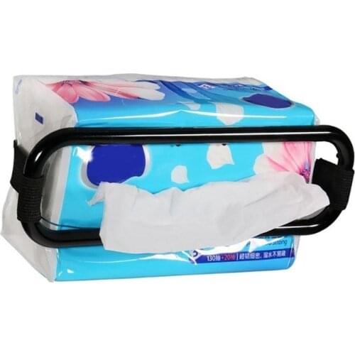 Universal Car Auto Seat Back Sun Visor Tissue Box Holder Paper Napkin Bracket