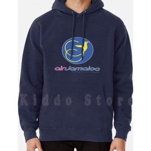 Air Jamaica hoodie long sleeve Jamaica Kingstone Reggae Uk London Plane Flight Jet Holiday Aviation