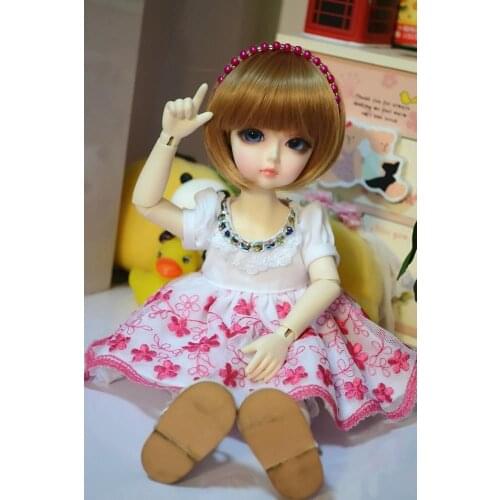 [wamami] White & Pink Flower Vine Shirt/Clothes/Dress/Suit/Outfit 1/4 MSD DOD BJD Dollfie