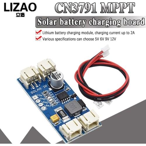 1 Cell Lithium Battery Charging 3.7V 4.2V CN3791 MPPT Solar Panel Regulator Controller Module 5V 6V 9V 12V
