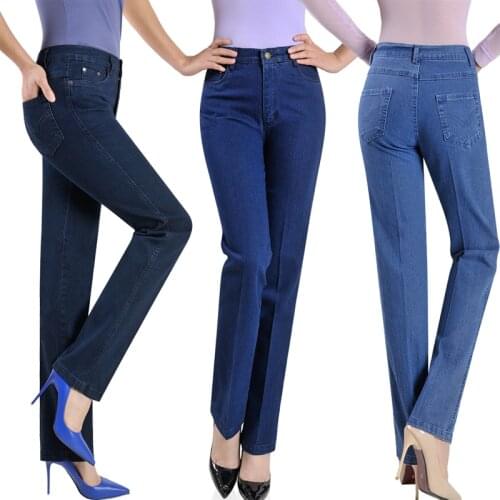 Womens Big Sizes Pants Casual Office Lady Trousers Spring And Autumn OL Elegant Pant Women Plus Size S-8XL Jeans Mom Pant